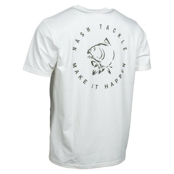 Tricou NASH Make It Happen Carp Logo T Shirt Ecru