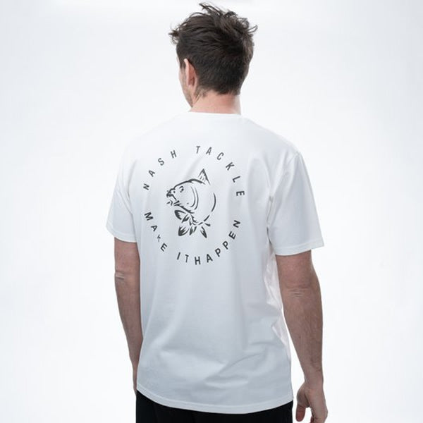 Tricou NASH Make It Happen Carp Logo T Shirt Ecru
