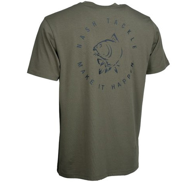 Tricou NASH Make It Happen Carp Logo T Shirt Green