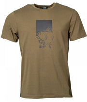 Tricou Nash Make It Happen T-Shirt Fish Logo, Green