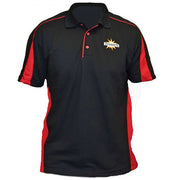 Tricou Polo DYNAMITE BAITS cu Maneca Scurta, Negru / Rosu