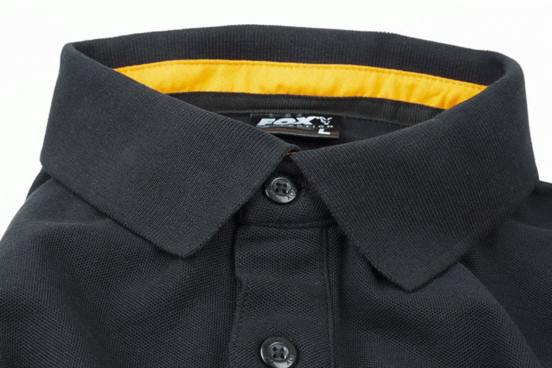 Tricou Polo FOX Collection Orange And Black Polo Shirt
