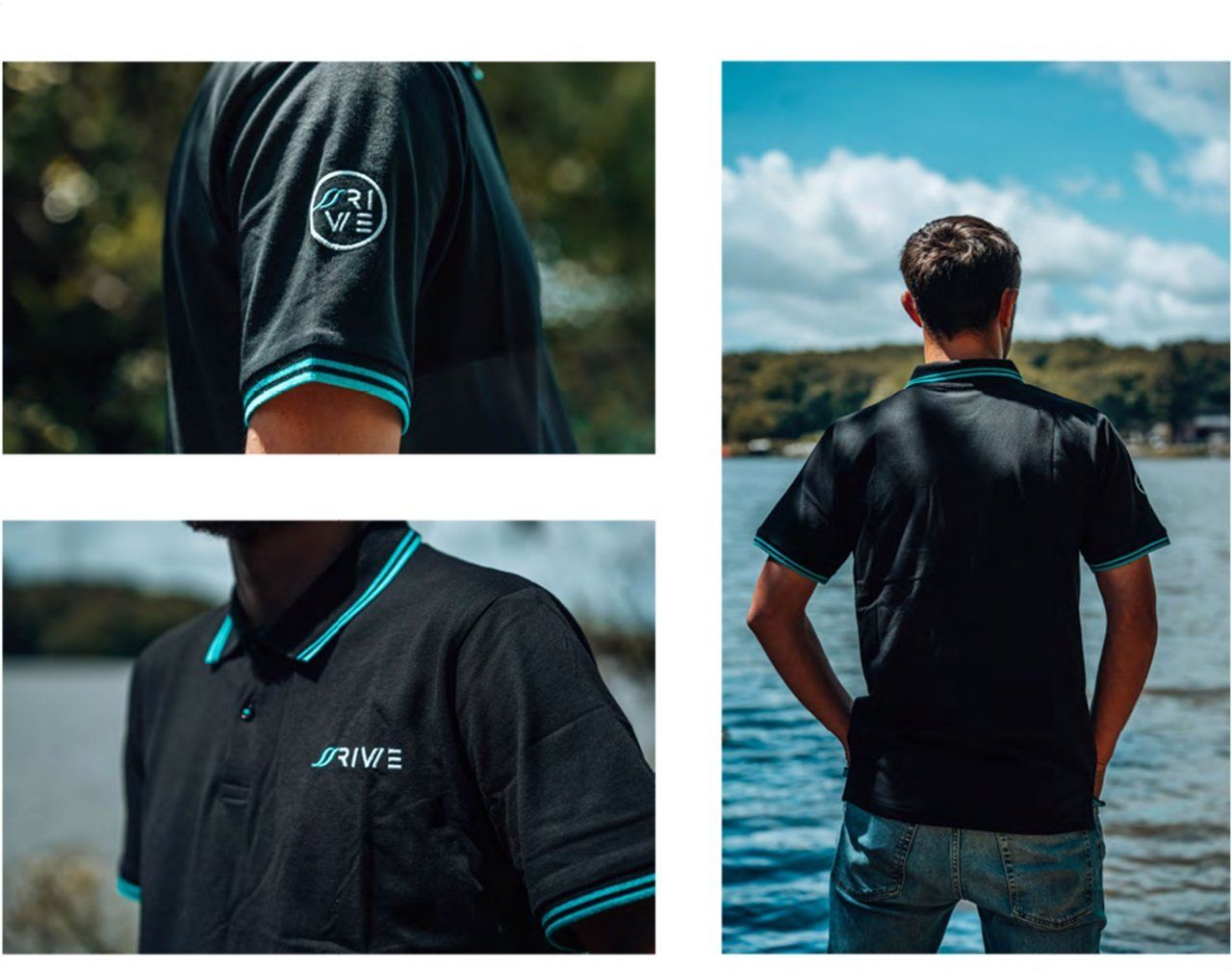 Tricou RIVE Polo, Black
