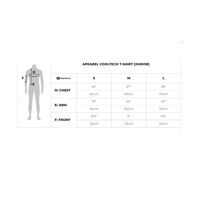 Tricou RidgeMonkey Junior APEarel CoolTech T-Shirt Gri
