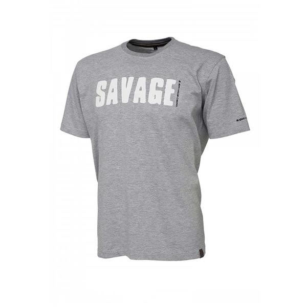 Tricou Savage Gear Simply Savage Light Grey