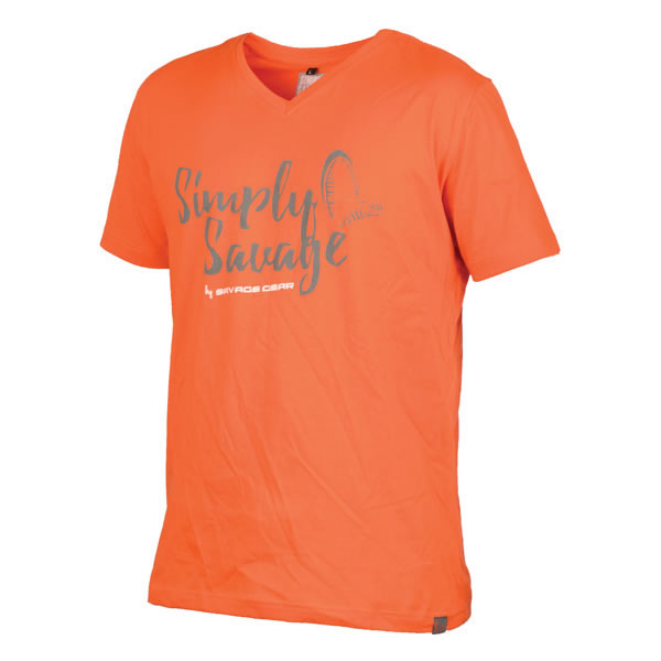 Tricou Savage Gear Simply Savage Orange