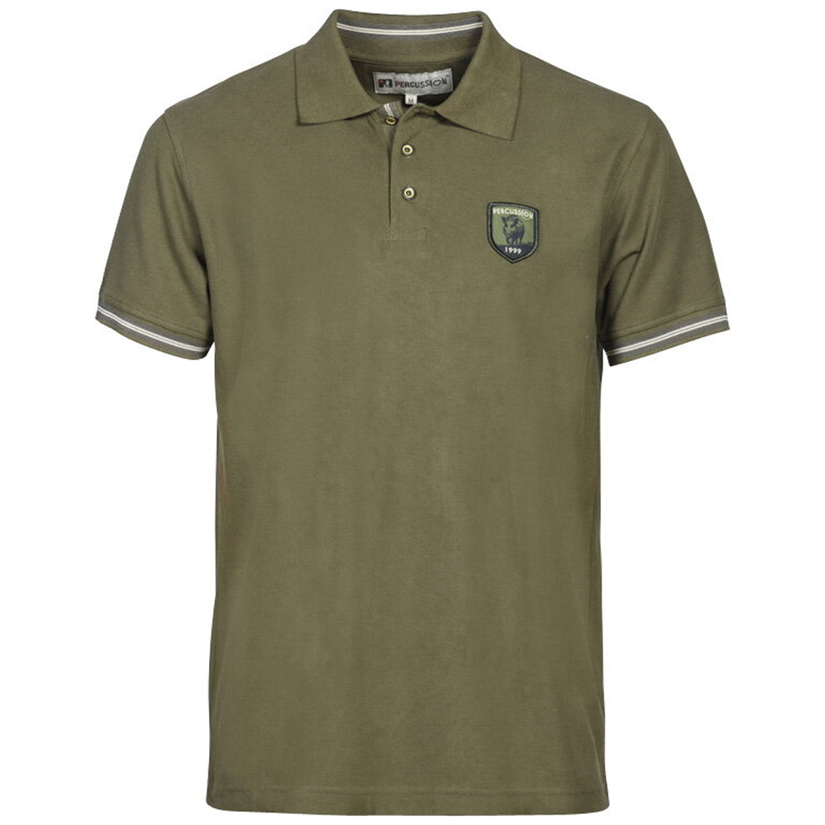 Tricou TREESCO Percussion Polo Embroidrered, Kaki