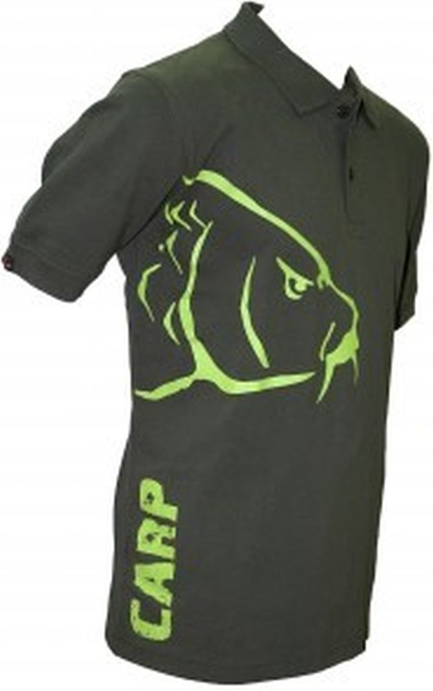 Tricou Zfish Carp Polo T-Shirt, Olive Green, Marimea L