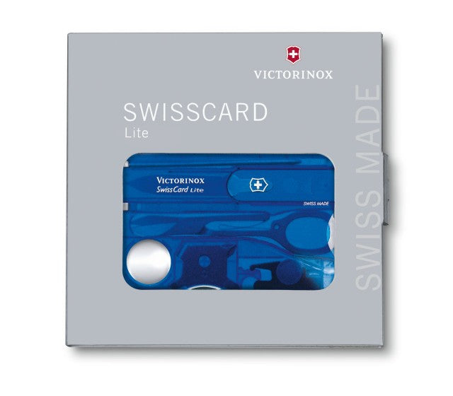 Trusa Multifunctionala Victorinox SwissCard Lite, albastru transparent - 0.7322.T2