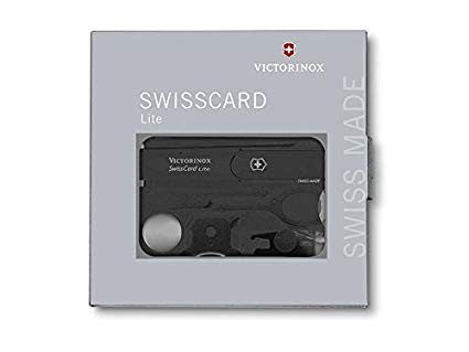 Trusa Multifunctionala Victorinox SwissCard Lite, negru transparent - 0.7333.T3