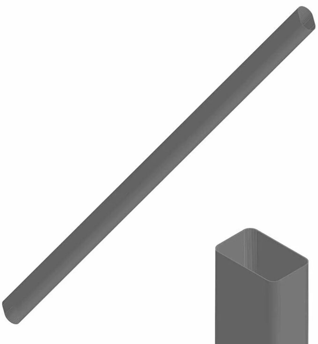 Tub Protectie Oval RIVE Pentru Lansete Si Kit-uri, Smoke Grey, 35x65mm, 165cm