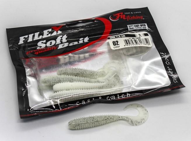 Twister Filfishing Uno, Culoare 02, 7.5cm, 5buc/pac