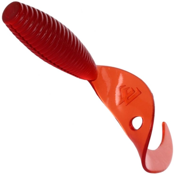 Twister Mikado Grub, Red, 3.8cm, 10buc/pac