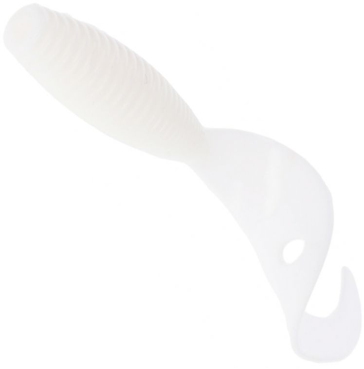 Twister Mikado Grub, White, 5.1cm, 8buc/pac