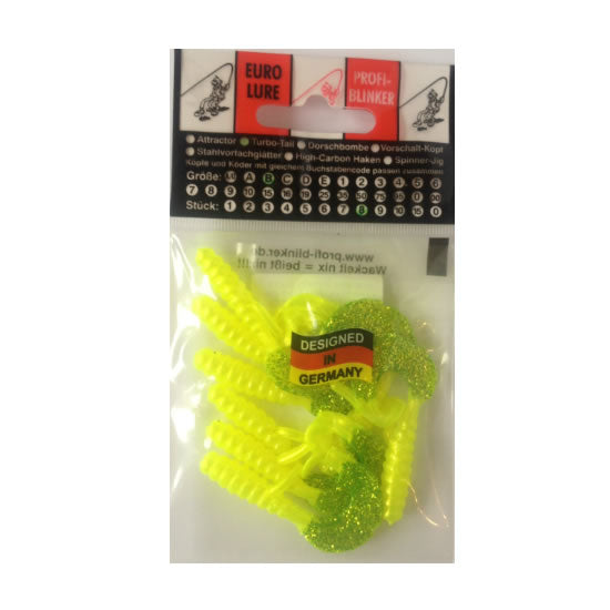 Twistere Profiblinker Turbotail 5 Cm Fluo Cu Gliter 10 Buc