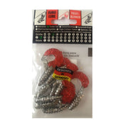 Twistere Profiblinker Turbotail 5 Cm Rosu Argintiu Cu Gliter 10 Buc