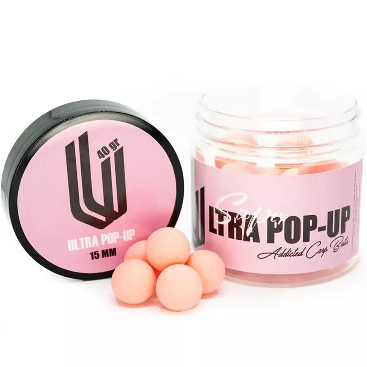 Ultra Pop Up Addicted Carp Baits Scopex, 15mm, 40g