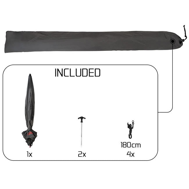 Umbrelă Delphin Atoma Race Shad 250cm