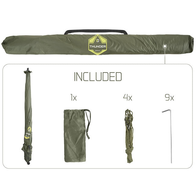 Umbrelă cu Perete Lateral Delphin THUNDER FullWALL