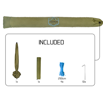Umbrelă pentru pescuit cu perete lateral Delphin MONZUN Master 250cm 3/4