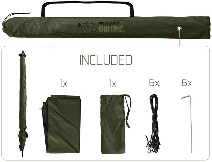 Umbrela Delphin Cu Pereti Laterali Big One Carp, 250cm