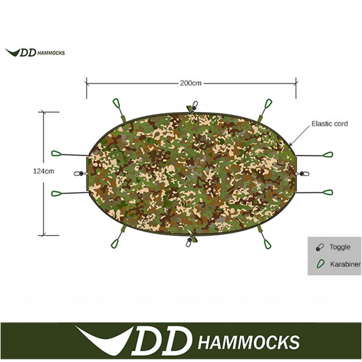 Underblanket DD Hammocks Camuflaj 