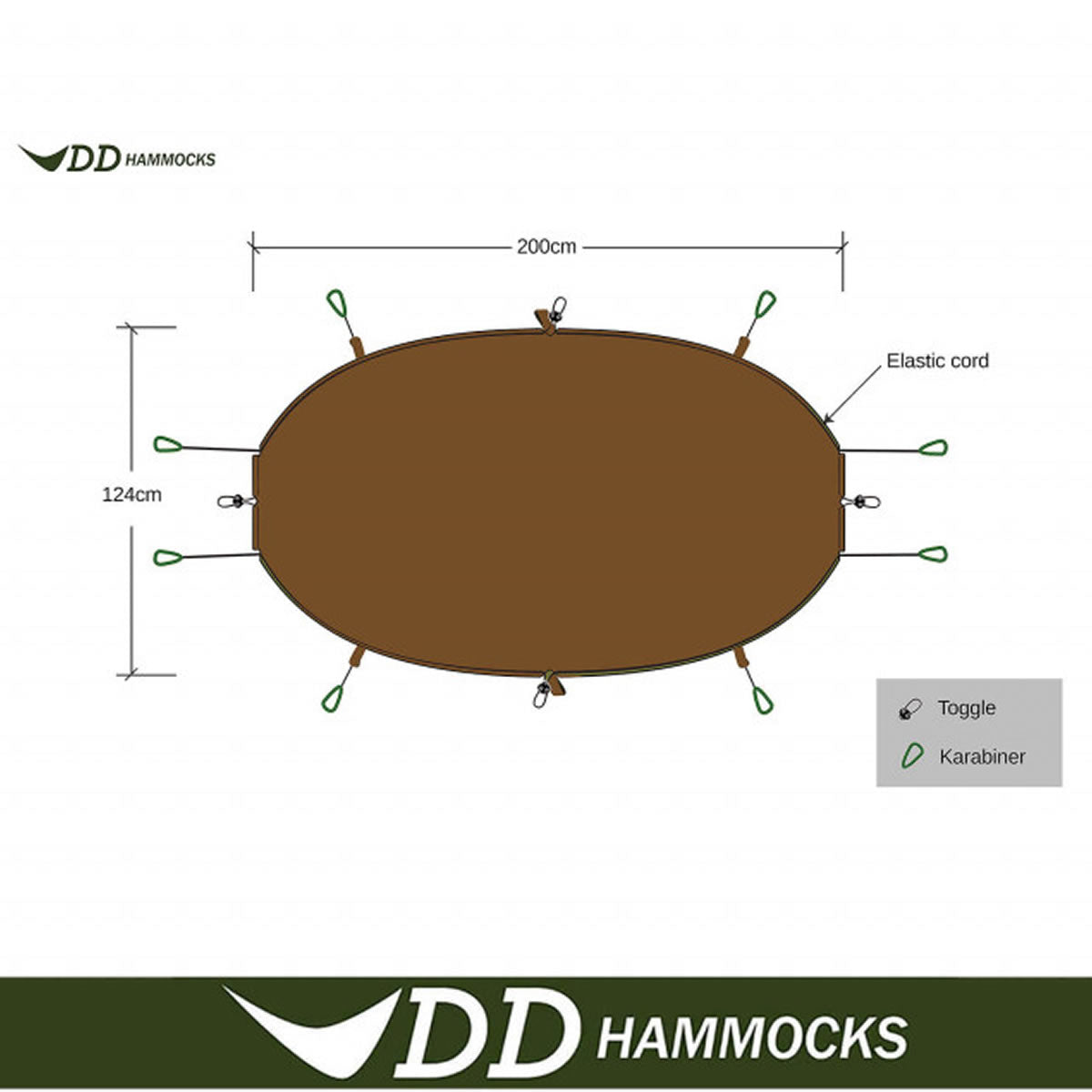 Underblanket DD Hammocks Coyote Brown
