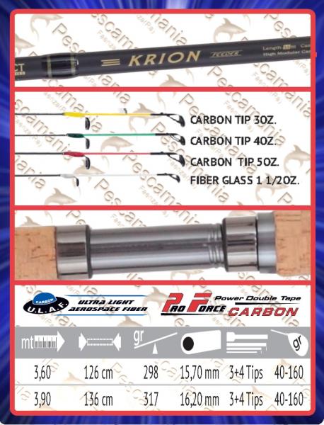 VARF LANSETA COLMIC KRION FEEDER CARBON 3oz GALBEN