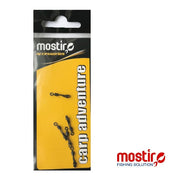 VARTEJ CU AGRAFA RAPIDA MOSTIRO SI SIGURANTA MAT BLACK NR 8  5BUC