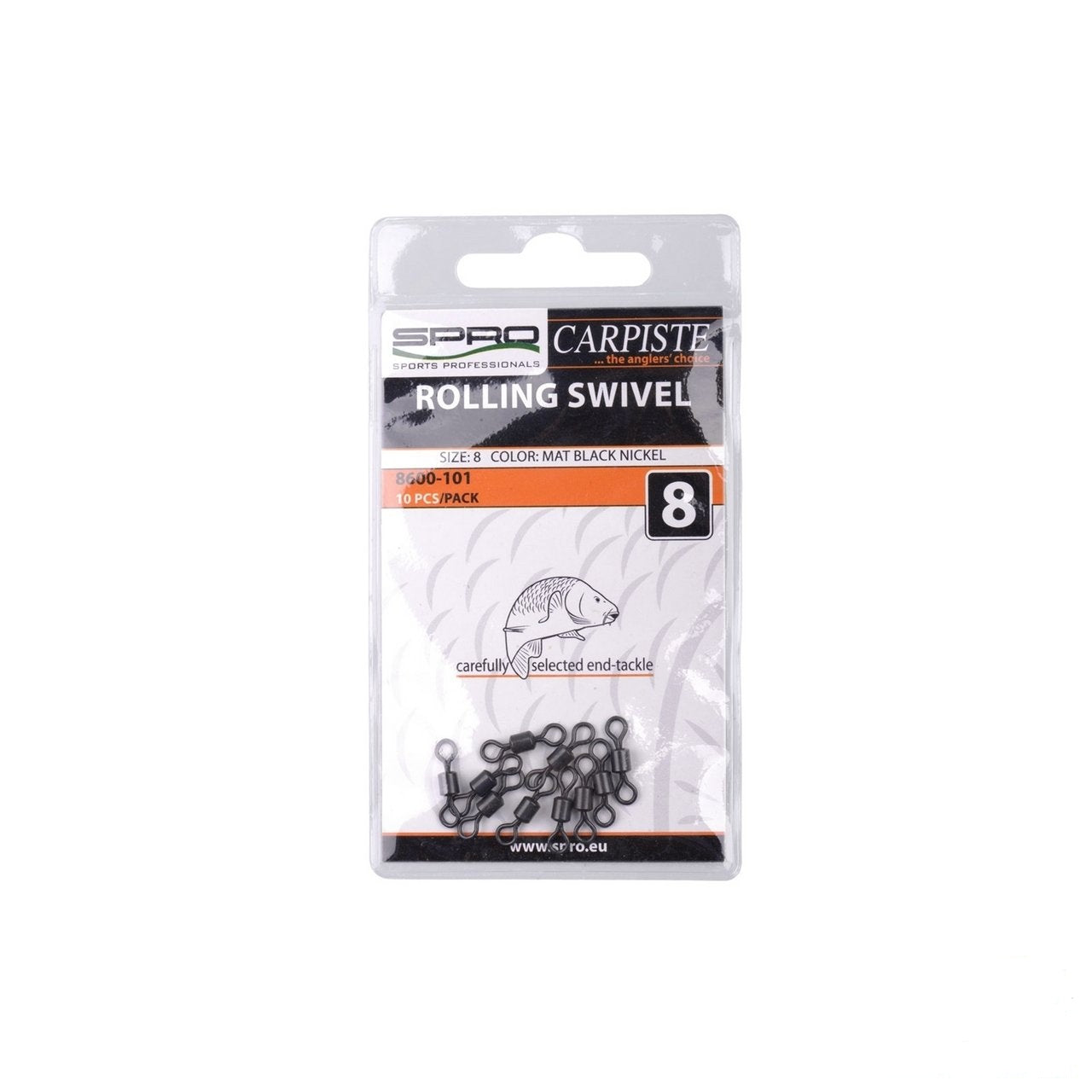 VARTEJ TEFLONAT CILINDRIC SPRO CARPISTE NR 8 / 10 BUC PER PLIC