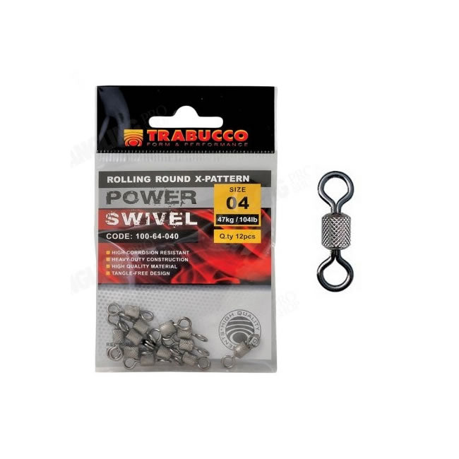 VARTEJ TRABUCCO ROLLING ROUND X-PATTERN NR 8  40 Kg 12BUC/PLIC