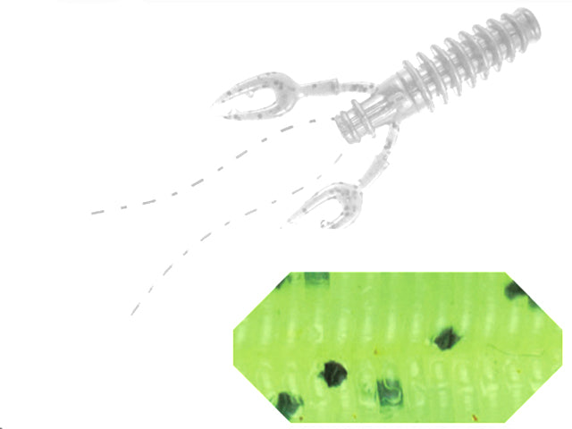 VIBER CRAW COLMIC 3.5" 8.9cm CHARTREUSE PEPPER