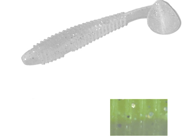 VIBER SHAD COLMIC 3.8" 9.7cm GHOST CHARTREUSE