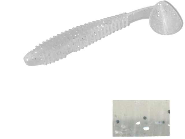 VIBER SHAD COLMIC 3.8" 9.7cm WHITE SILVER