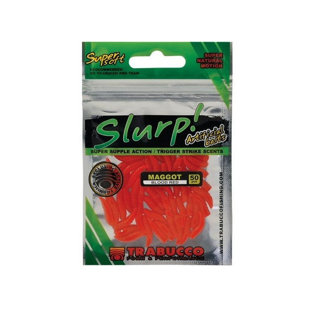 VIERME TRABUCCO ARTIFICIAL SLURP BAIT MAGGOT ROSU SANGE