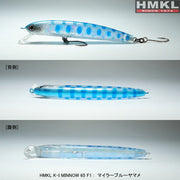 VOBLER HMKL K-I MINNOW 65F1 MYLAR BLUE YAMANE 1buc