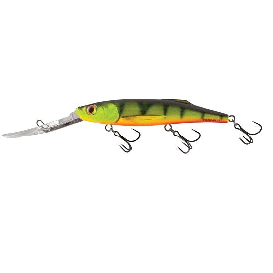 VOBLER SALMO FREEDIVER SUPER DEEP RUNNER, HOT PERCH, 12CM, 24G