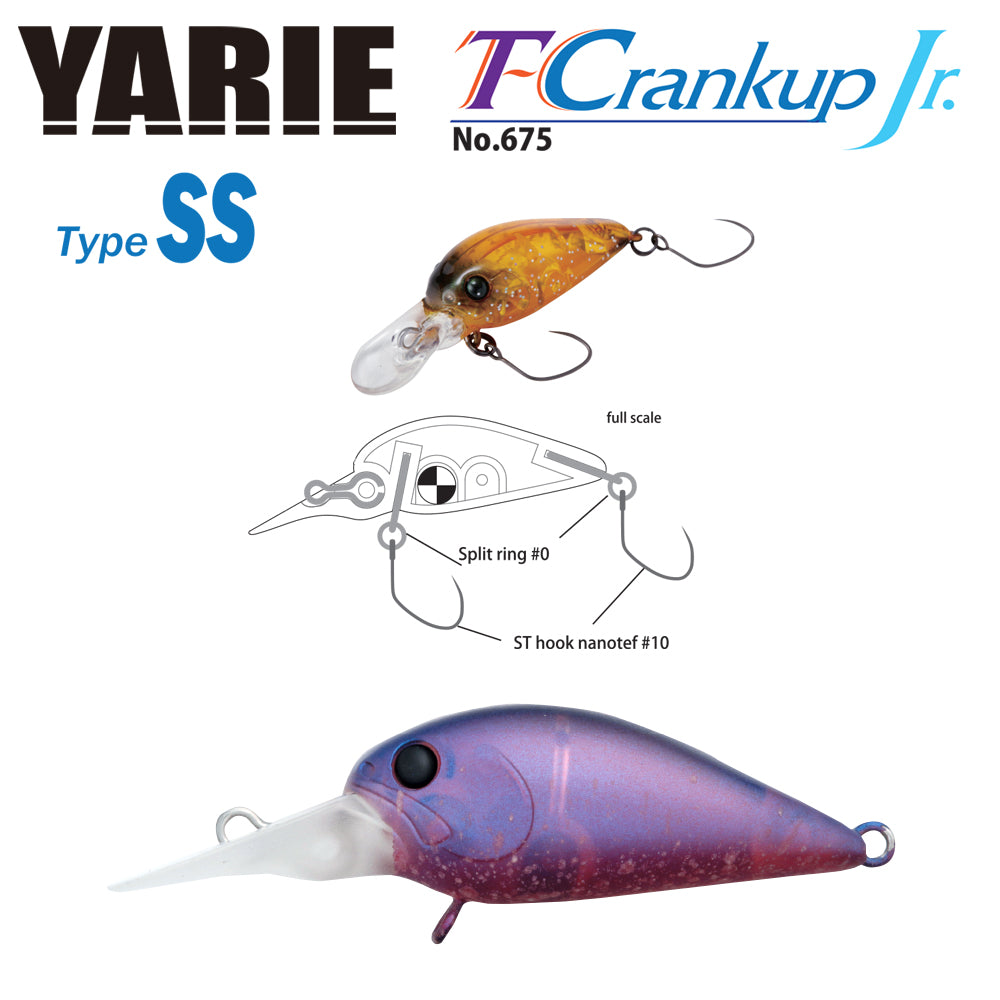 VOBLER YARIE JESPA 675 T-CRANKUP JR. TYPE SS C8 TOMO BLUE 2.8CM 2.1G