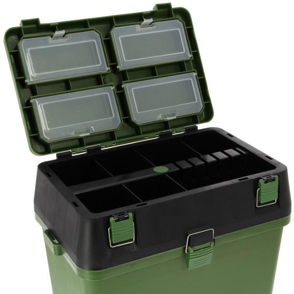 Valigeta NGT Session Seat Box Green 36x28x24cm