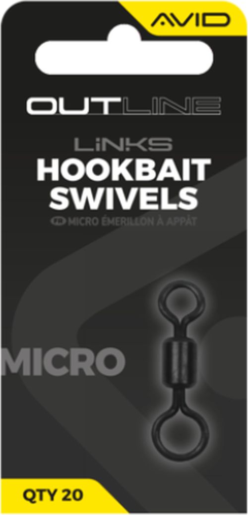 Vartej AVID Outline Micro Hookbait Swivel, 20buc/pac