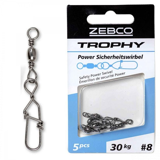 Vartej Agrafa Zebco Trophy Safety Power Swivel