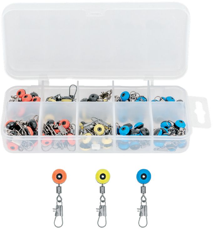 Vartej CARP ZOOM Cu Margea Culisanta Si Agrafa Bead Link Swivel, 100buc/pac