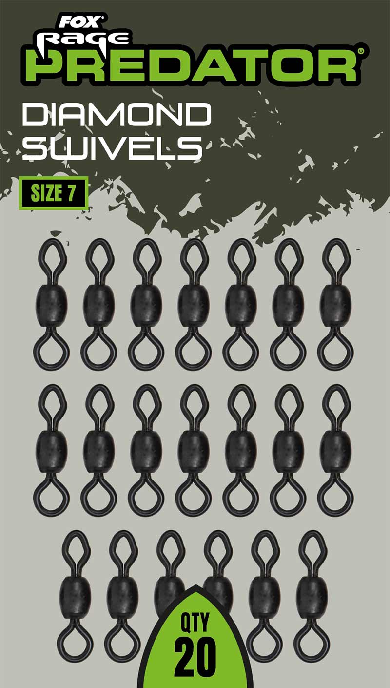 Vartej Fox Rage Predator Diamond Swivels, Nr.7. 20buc/pac