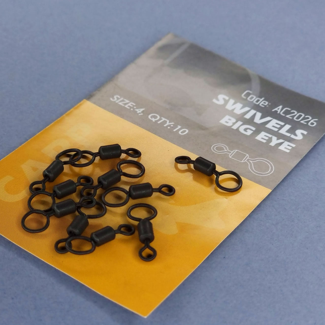 Vartej Orange Swivels Negru Mat Ochet Mare, No.4, 10buc/pac