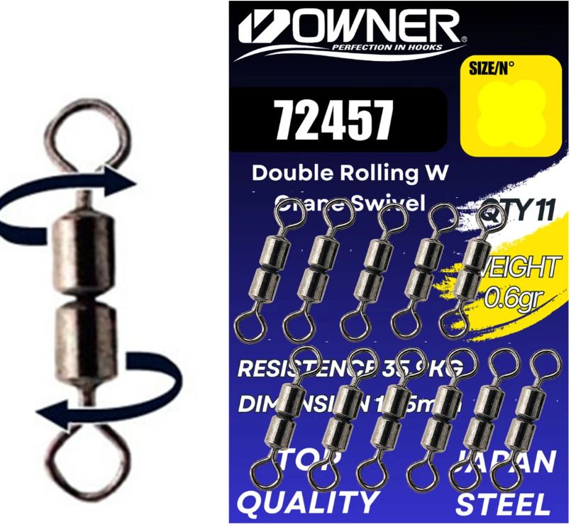 Vartej Owner Amaz Rolling Dublu W Crane Swivel 72457, Nr.16, 16.8kg, 12buc/plic
