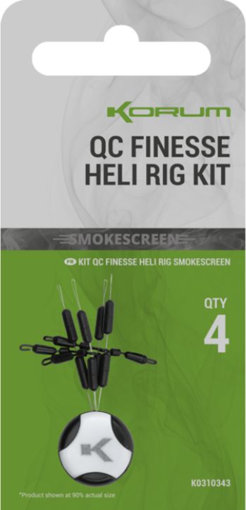 Vartej Rapid KORUM Smokescreen QC Finesse Heli Rig Kit, 4buc/pac