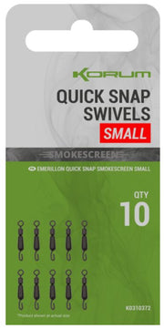 Vartej Rapid KORUM Smokescreen Quick Snap Swivel Small, 10buc/pac