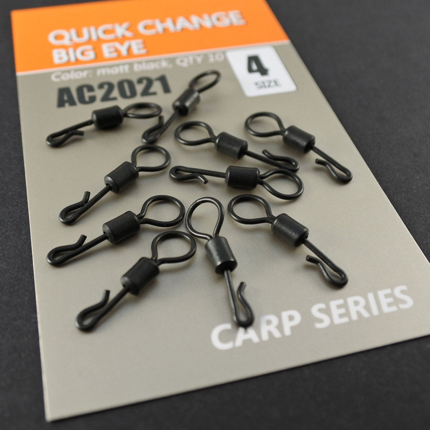 Vartej Rapid Orange Quick Change Negru Mat nr.4 10buc/plic