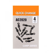 Vartej Rapid Quick Change Negru Mat nr.4 10buc/plic