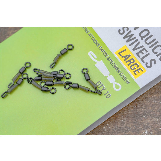 Vartej cu Agrafa Rapida Korum Quick Snap Swivels Large
